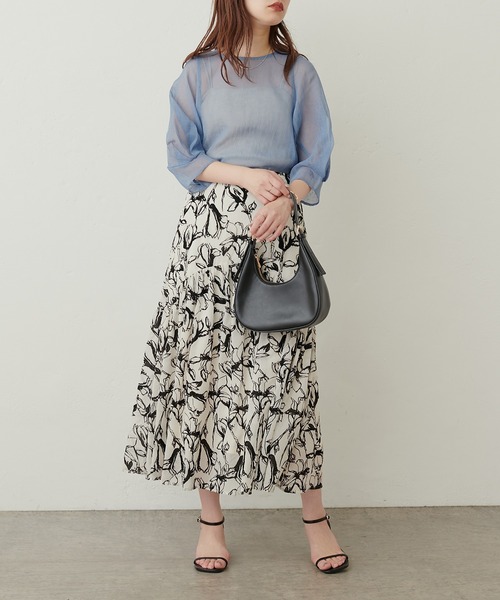 「natural couture」 フレアスカート FREE アイボリー レディース_画像6
