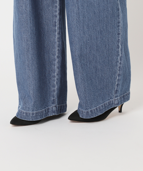 パンツ LEDENIM TUCK TROUSER 36 SLOBE IENA 4サイズ展開/WEB限定/追加4》LEDENIM TUCK TROUSERデニム