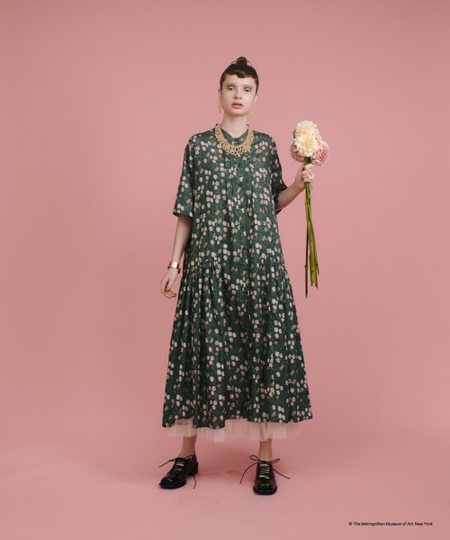 manana suerte（マニャーナスエルテ） 半袖ワンピース「THE METコラボ