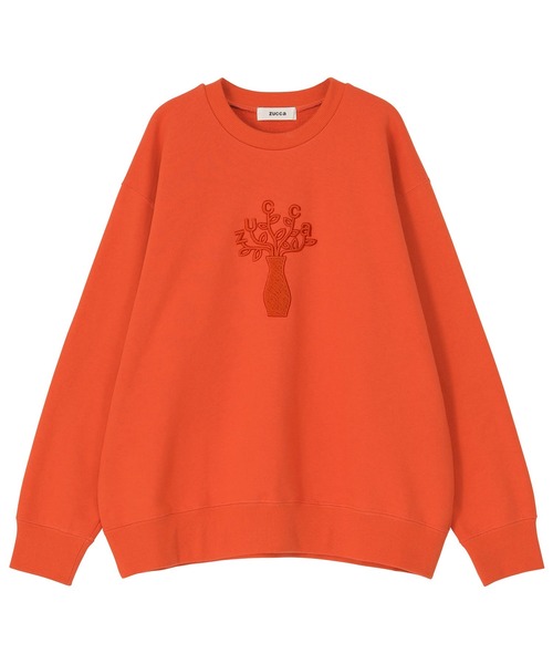 ZUCCa（ズッカ） トレーナー スウェット フラワー刺繍スウェット