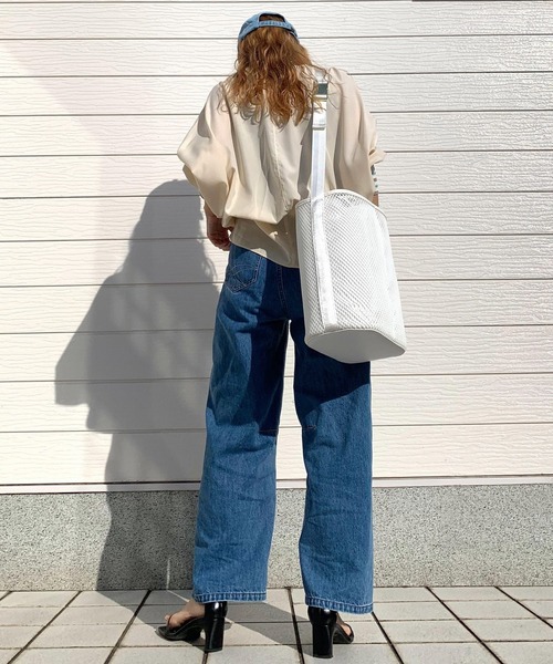 「Q」 ドルマンスリーブブラウス MEDIUM オリーブ レディース_画像6