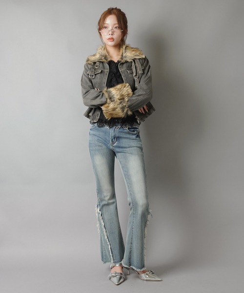 SPINNS（スピンズ） デニムジャケット gジャン ファーで差がつく！平成