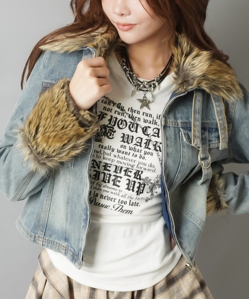 SPINNS（スピンズ） デニムジャケット gジャン ファーで差がつく！平成