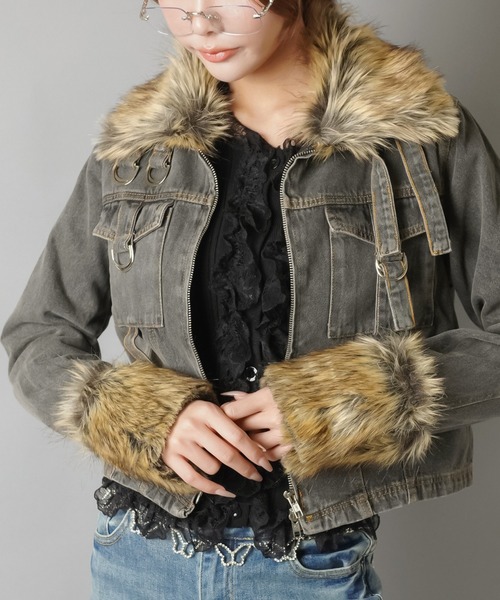 SPINNS（スピンズ） デニムジャケット gジャン ファーで差がつく！平成