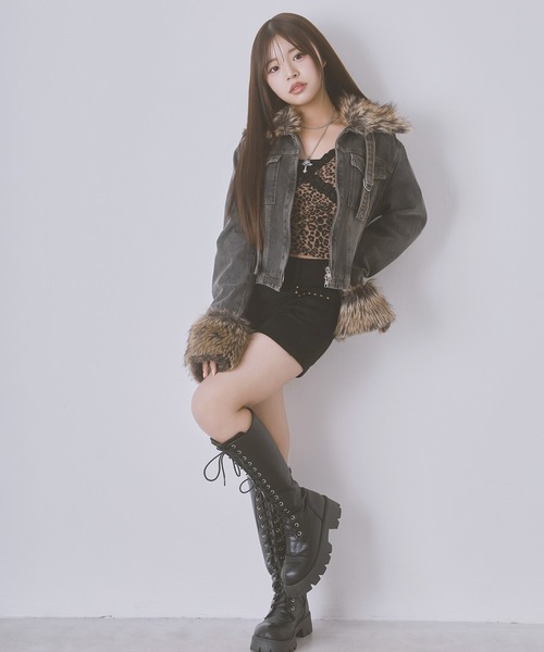 SPINNS（スピンズ） デニムジャケット gジャン ファーで差がつく！平成