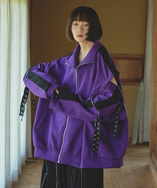 孤独　Ellno loset ハトメコードトラックジャケット 狐独 ジャージ ハトメコードトラックジャケット/SETUP対応 メンズ