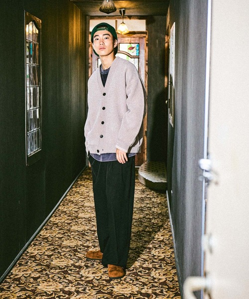 niko and…（ニコアンド） カーディガン モールニットVネック