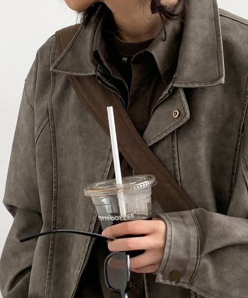 「FreeZone」 「JIECHAOFANG」ブルゾン F ブラウン メンズ_画像8