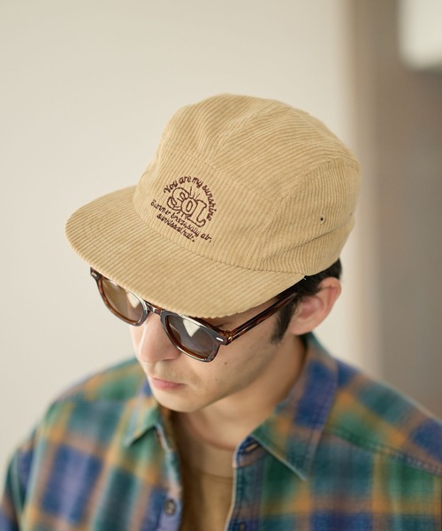 BAYFLOW（ベイフロー） キャップ 帽子 カラー刺繍コーデュロイCAP