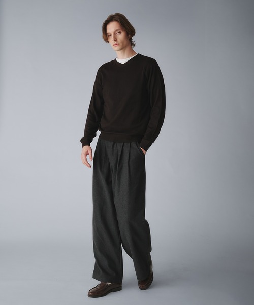 Regen Glanz スラックス 2tuck wide straight slacks/ツータックワイド