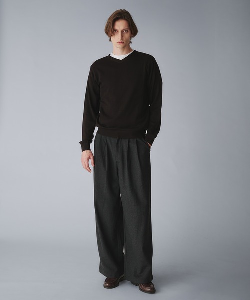 Regen Glanz スラックス 2tuck wide straight slacks/ツータックワイド