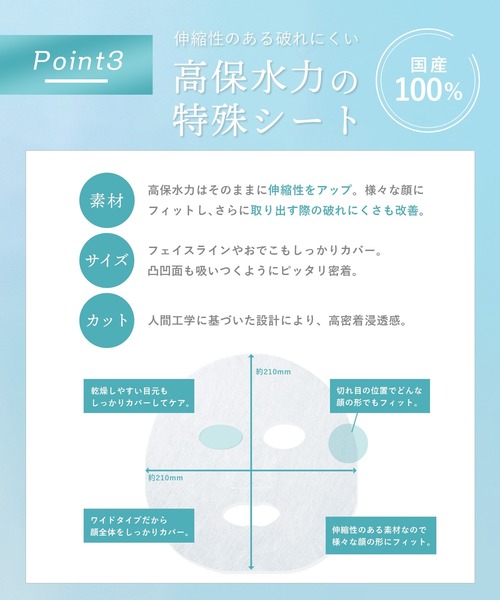 H＆ パック シートマスク アッシュアンド フェイスマスク 30枚り