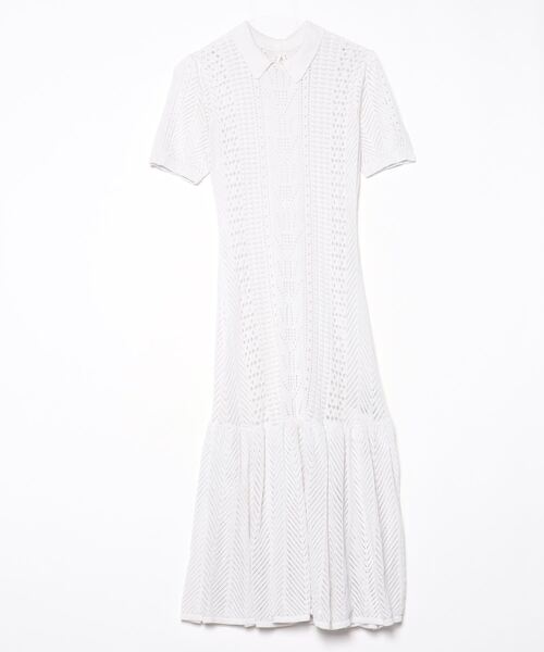 CELFORD（セルフォード） 半袖ワンピース 38 ホワイト レディース