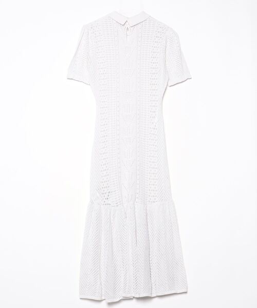 【moon様お取り置き中】セルフォード ワンピース ホワイト 38 CELFORD（セルフォード） 半袖ワンピース 38 ホワイト レディース