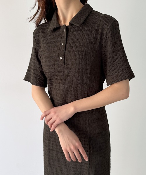 「JUNOAH」 半袖ワンピース SMALL ブラック レディース_画像8