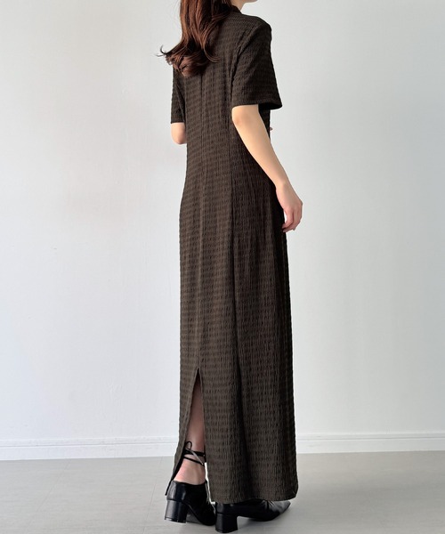 「JUNOAH」 半袖ワンピース SMALL ブラック レディース_画像9