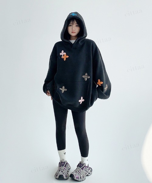 Dalfwin（ダールフィン） パーカー 韓国ファッション OISISカラフル