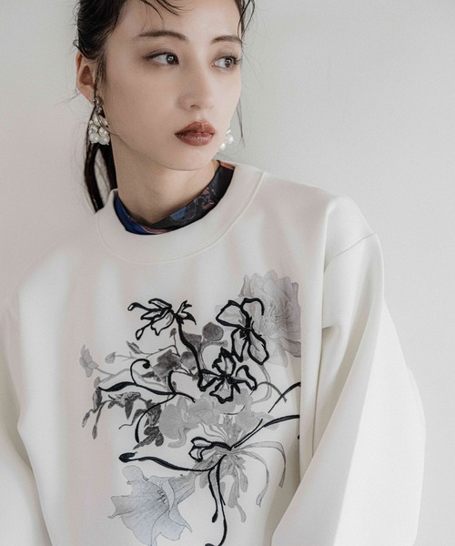 HARE（ハレ） トレーナー スウェット Flowerシシュウスウェット(HARE