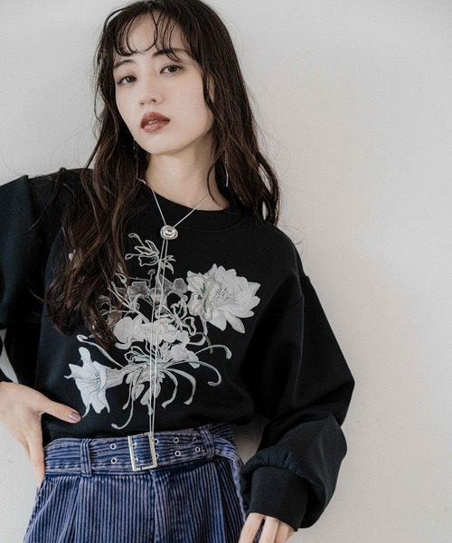 HARE（ハレ） トレーナー スウェット Flowerシシュウスウェット(HARE