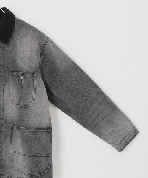 B.C STOCK（ベーセーストック） カバーオール 14oz フェード加工デニム