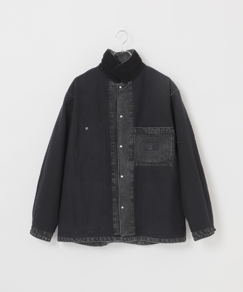 B.C STOCK（ベーセーストック） カバーオール 14oz フェード加工デニム