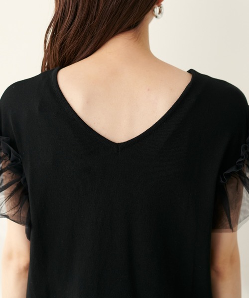 「natural couture」 ノースリーブニット FREE ブラック レディース_画像5