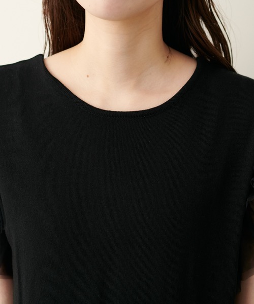 「natural couture」 ノースリーブニット FREE ブラック レディース_画像6
