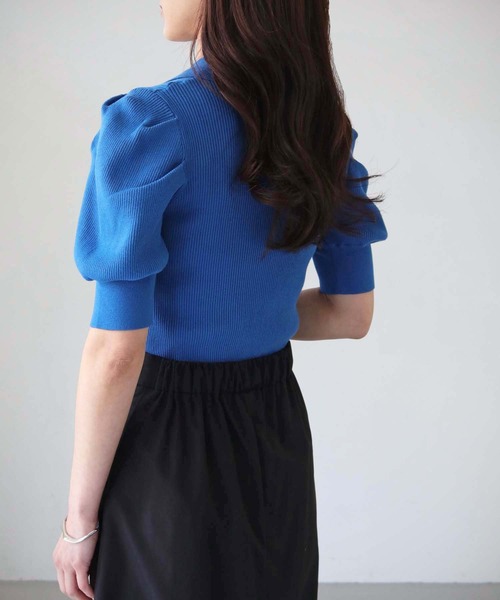 「cheriella」 半袖ニット M アイボリー レディース_画像6