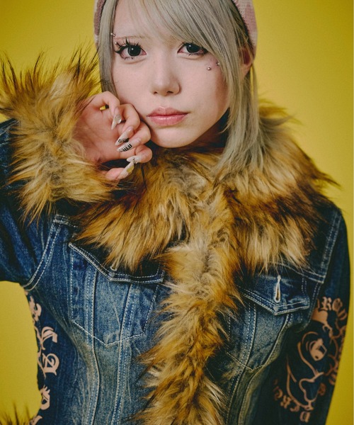 GALFY（ガルフィー） デニムジャケット gジャン GALFY-ぎゃるちゃん