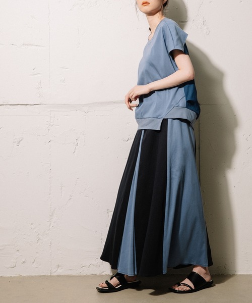 「MARECHAL TERRE」 半袖カットソー MEDIUM ブルー レディースの画像
