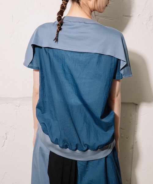 「MARECHAL TERRE」 半袖カットソー MEDIUM ブルー レディースの画像