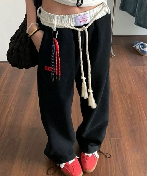 SEN TOKYO スウェットパンツ ジャージ ウエストコード付きイージー