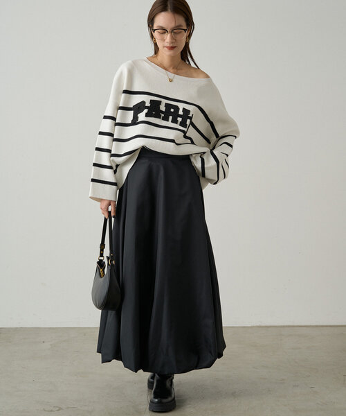 Loungedress（ラウンジドレス） 長袖ニット FREE ネイビー レディース