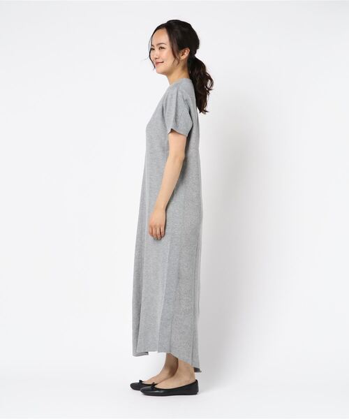 「BEAMS BOY」 半袖ワンピース ONE SIZE グレー レディース_画像3