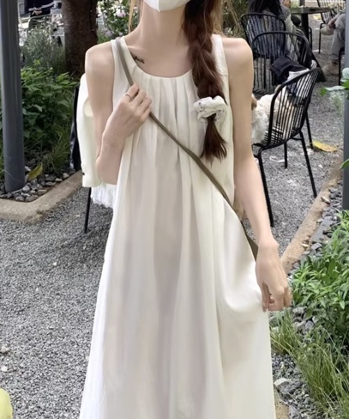 「CELENA BEATS」 ノースリーブワンピース FREE ホワイト レディース_画像8