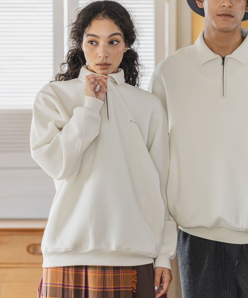 フレーミングリップス スウェット XXL サイズ 新品未使用品 XEXYMENS XMMHZ40H3 フレンチテリー ハーフジップアップ スウェット