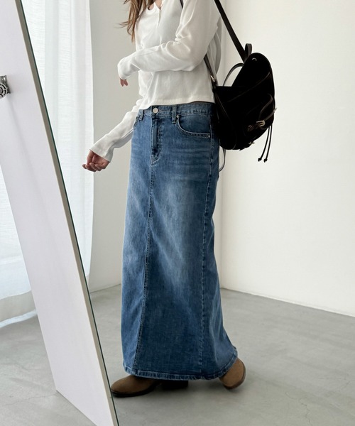 CANAL JEAN（キャナルジーン） 「elmar」デニムスカート SMALL