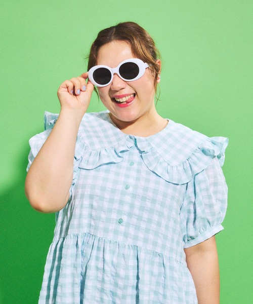 「PUNYUS」 半袖ワンピース 3 ブラック レディース_画像6