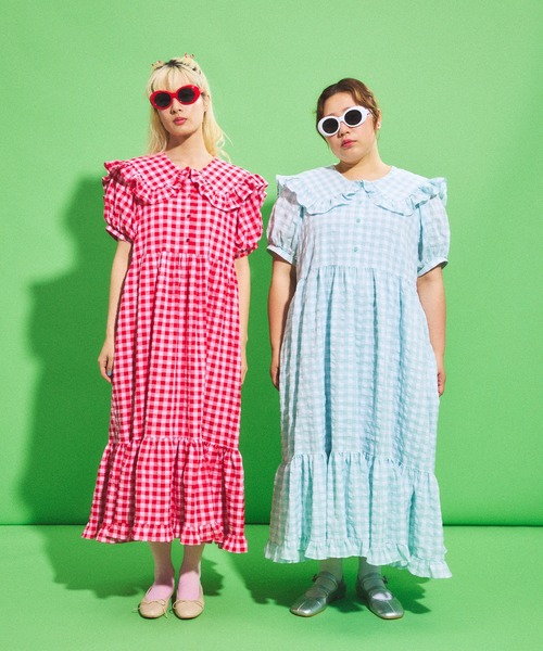 「PUNYUS」 半袖ワンピース 3 ブラック レディース_画像7