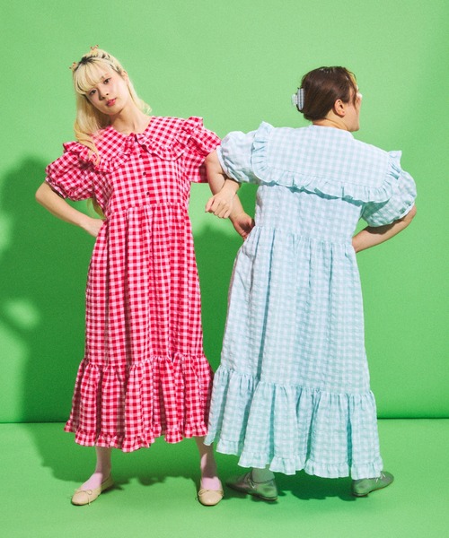 「PUNYUS」 半袖ワンピース 3 ブラック レディース_画像8