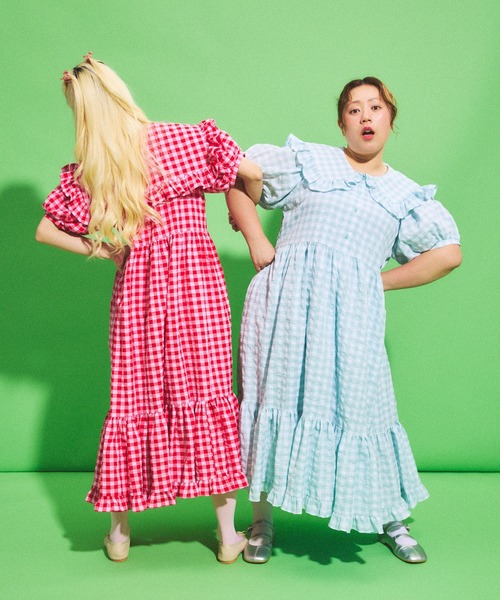 「PUNYUS」 半袖ワンピース 3 ブラック レディース_画像9