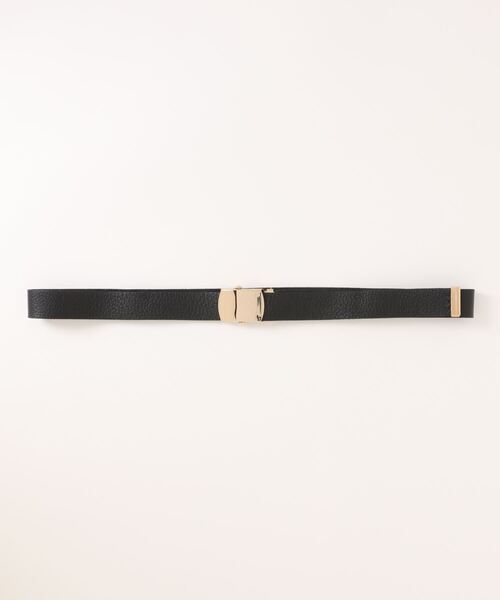 DouDou レザーガチャベルト　ロング　　ブラックゴールド DouDou レザーガチャベルトロングブラックゴールド