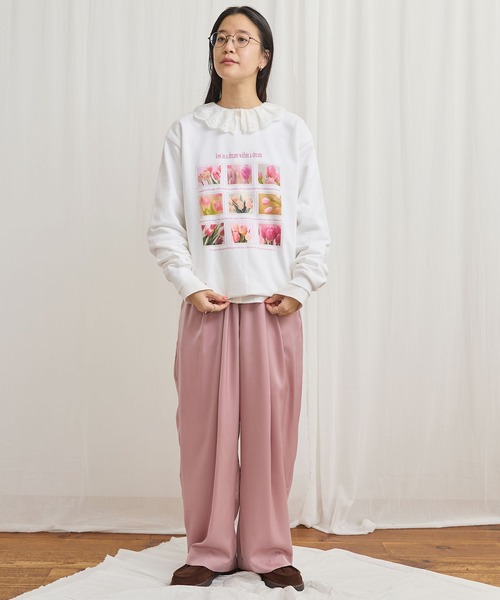 fig London（フィグロンドン） ワイドパンツ スラックス パンツ ○com