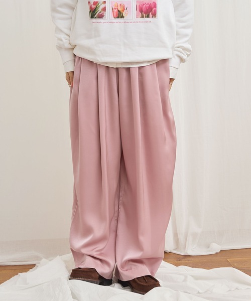 fig London（フィグロンドン） ワイドパンツ スラックス パンツ com