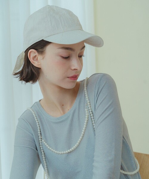 「FREAK'S STORE」 「CASSELINI」キャップ ONE SIZE ブラック レディース_画像6