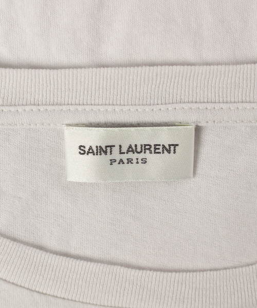 「SAINT LAURENT PARIS」 半袖Tシャツ S ホワイト レディース_画像2