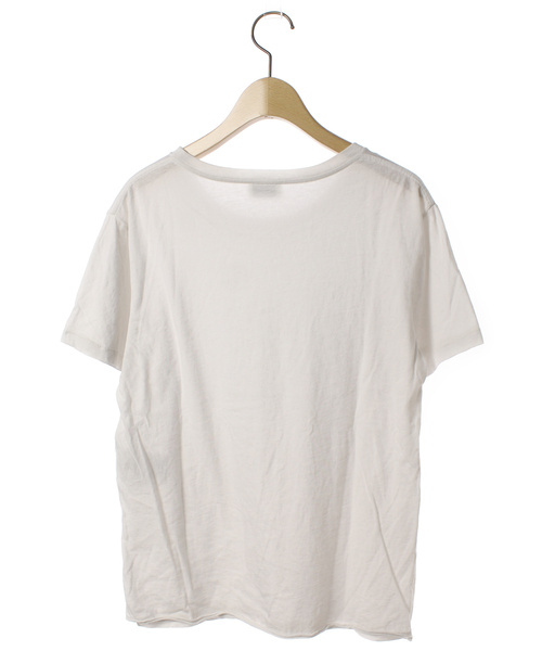 「SAINT LAURENT PARIS」 半袖Tシャツ S ホワイト レディース_画像3