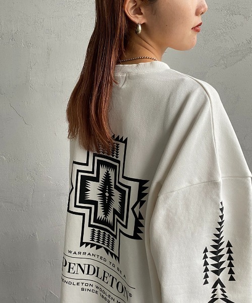 ペンドルトン PENDLETON（ペンドルトン） スウェットカットソー L オフホワイト
