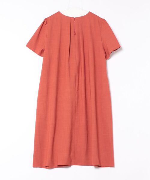 「Rose Tiara」 半袖ワンピース 46 オレンジ レディース_画像2