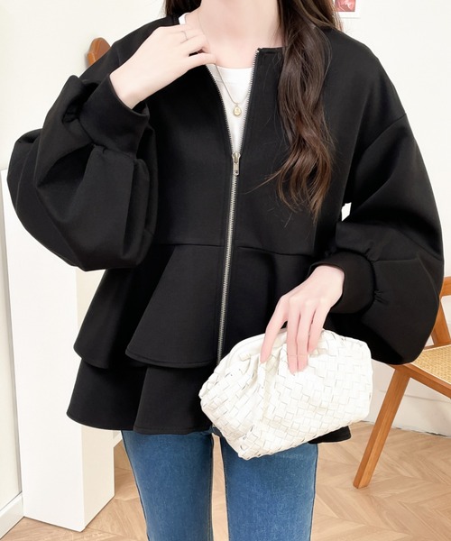 「ABITOKYO」 ブルゾン M アイボリー レディース_画像6